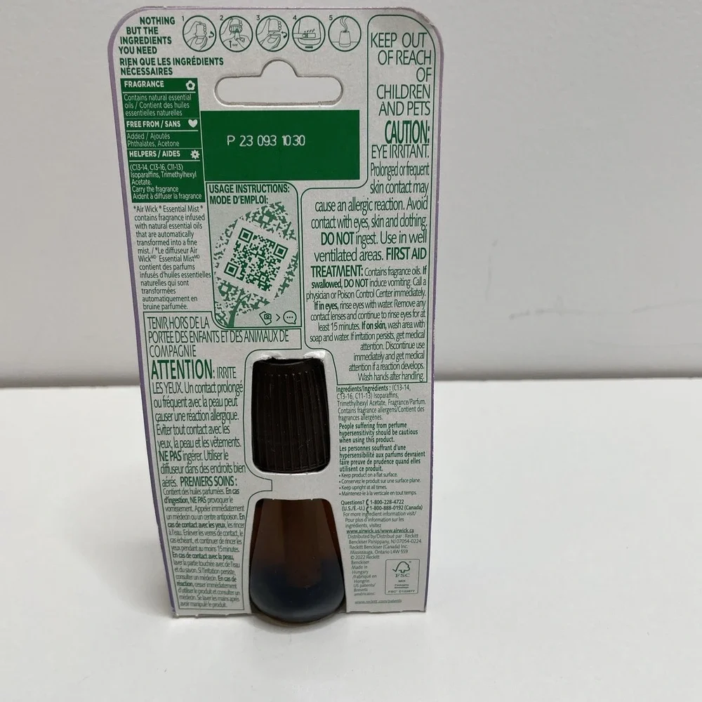 Air Wick Essential Mist Fragrance Mist Lavender And Almond Blossom‎ 0.67oz NEW
